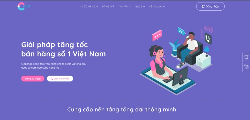 Giao diện phần mềm quản lý hàng hóa Callio