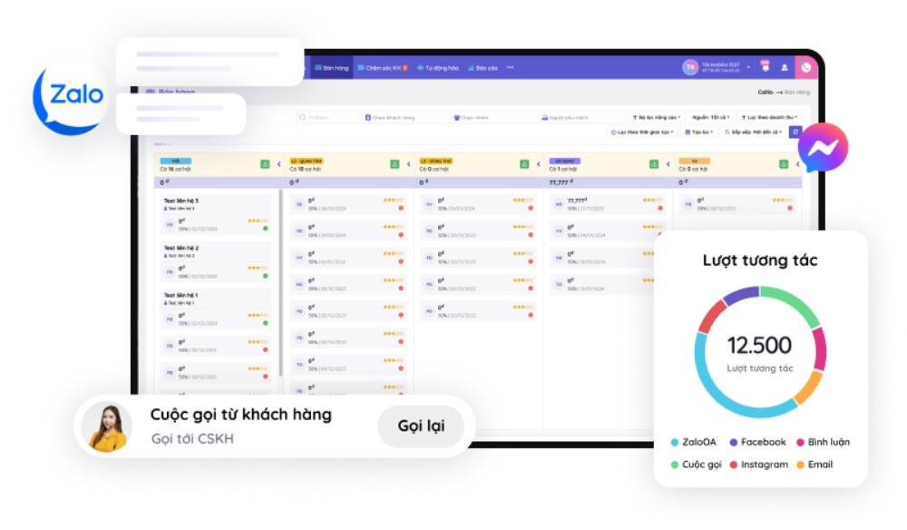 Phần mềm Callio quản lý zalo OA doanh nghiệp tiện lợi, nhanh chóng