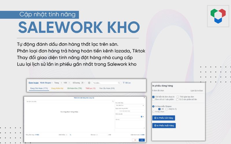 Phần mềm quản lý kho hàng Salework