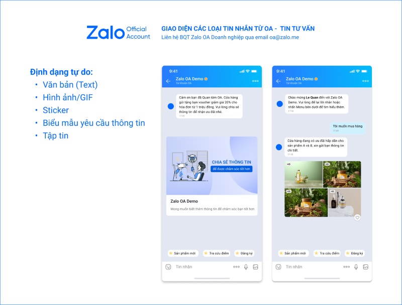 Sử dụng Zalo OA để tương tác 1:1 với khách hàng hiệu quả