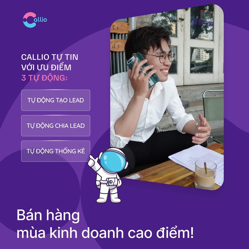 App quản lý bán hàng trên điện thoại - Callio 