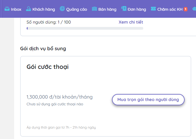 Gói cước thoại trọn gói