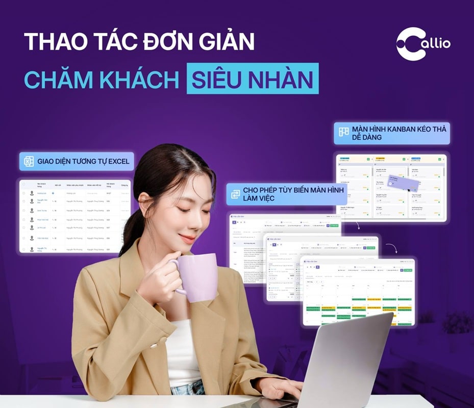 Phần mềm quản lý bán hàng đa kênh Callio 