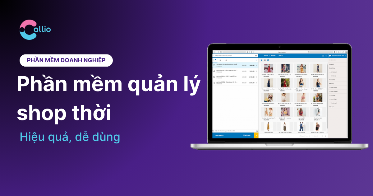 phần mềm quản lý shop thời trang