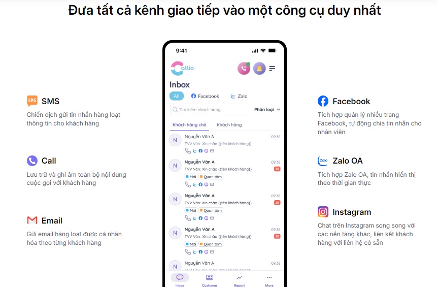 Callio ra mắt phần mềm gom tất cả các kênh chat về 1 mối duy nhất