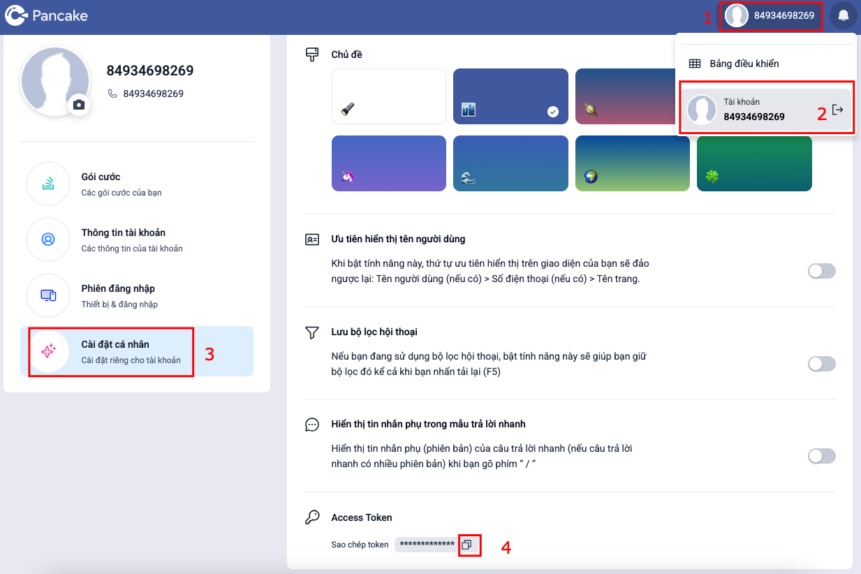 HƯỚNG DẪN SỬ DỤNG TÍCH HỢP PHẦN MỀM PANCAKE 3