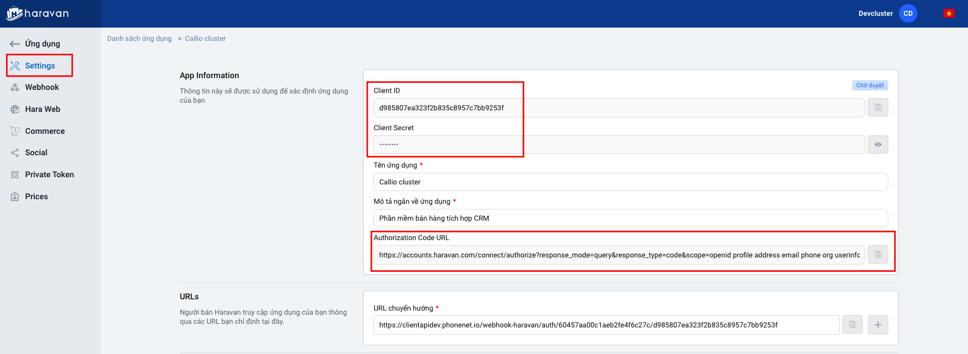HƯỚNG DẪN SỬ DỤNG TÍCH HỢP PHẦN MỀM HARAVAN 7