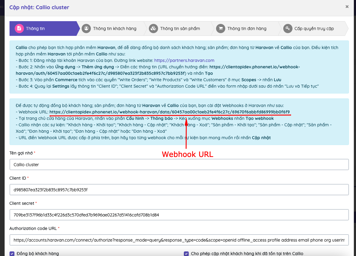 HƯỚNG DẪN SỬ DỤNG TÍCH HỢP PHẦN MỀM HARAVAN 10